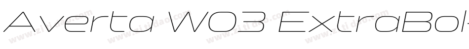 Averta W03 ExtraBol字体转换